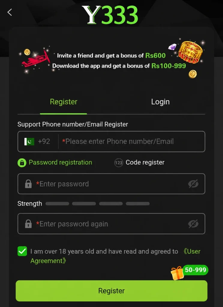Y333 register